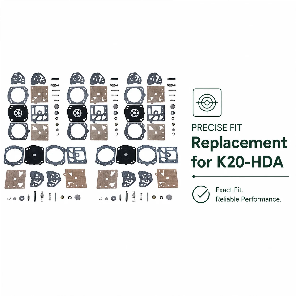 Carburetor Repair Rebuild Kit For Echo CS510 CS550 CS5000 CS6701 Chainsaw Parts, K20-HDA K20HDA K20 HDA, Carb Tune Up Kit
