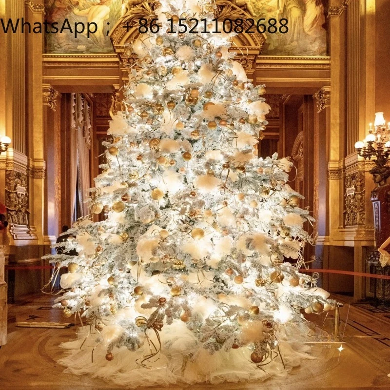 SCY high-end Christmas tree luxurious and beautiful large decorative shopping mall atmosphere layout