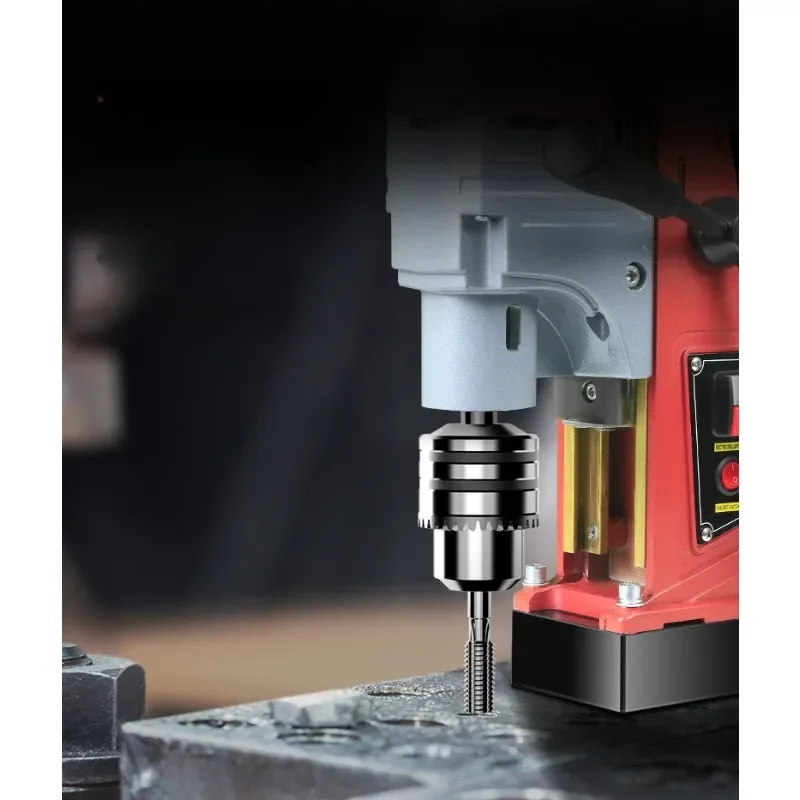 Magnetic Drill Press, Multi-Function Industrial Magnetic Base Drill with Powerful Drill Bit for Portable Bench Drilling