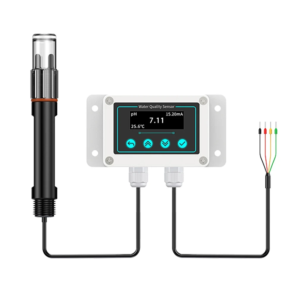 

pH Sensor pH Meter Environmental Detection Industrial Water Quality Turbidity Tester ORP Electrode Probe EC Transmitter