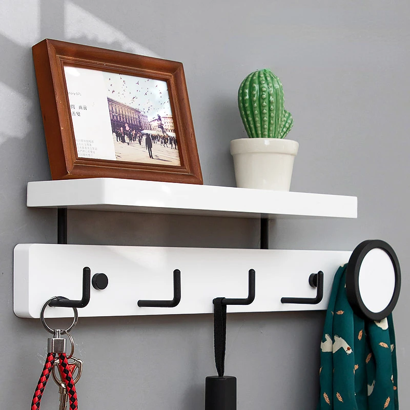 Wood Clothes Rack Corner Hanger Clothing Store Display Rack Wall Hanger for Hanging Clothes Entrance Hall Furniture