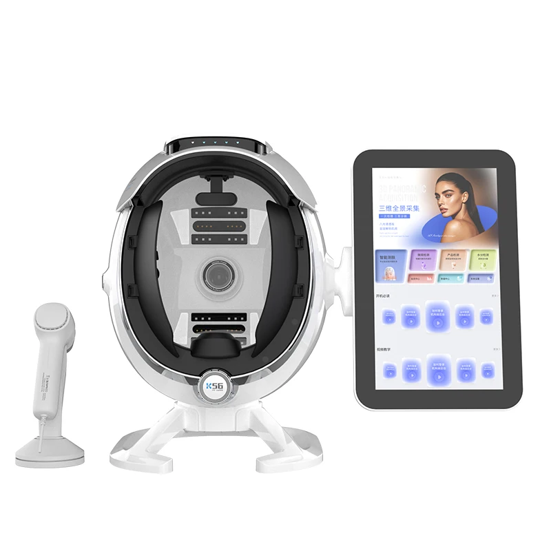 K56 Professional Facial Aesthetics Equipment 15.6 Inch Touch Screen Multi Spectral AI Skin Analyzer Microscopic Moisture Detecto