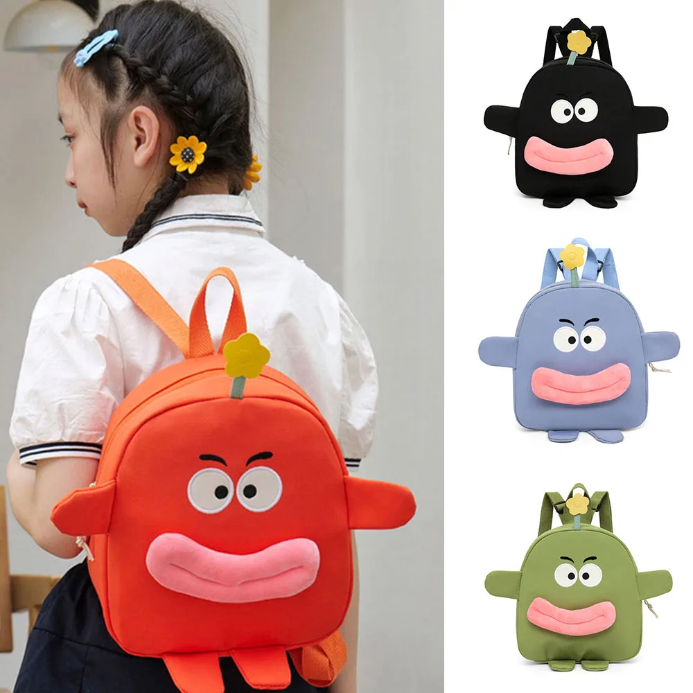 Mochila escolar de desenho animado de anime, mochila versátil de grande capacidade, peixe palhaço, bolsa de armazenamento de nylon