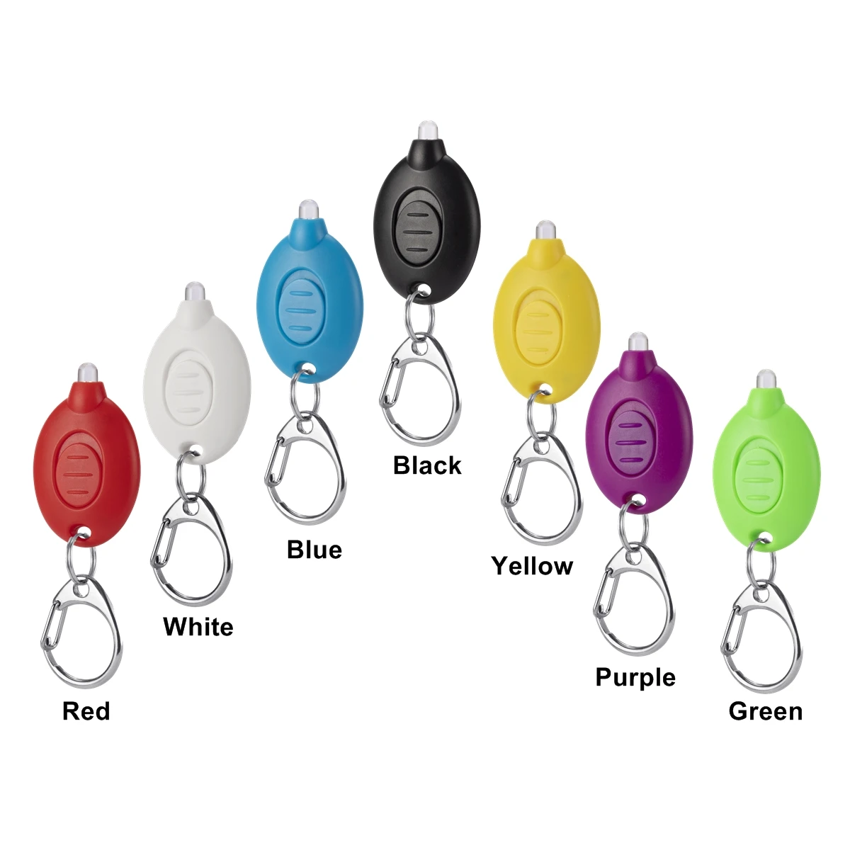 Mini High Bright Led Keychain light 22000mcd Multicolored Portable Hiking Travel Night Key chain lamp Stairs Emergency Lighting