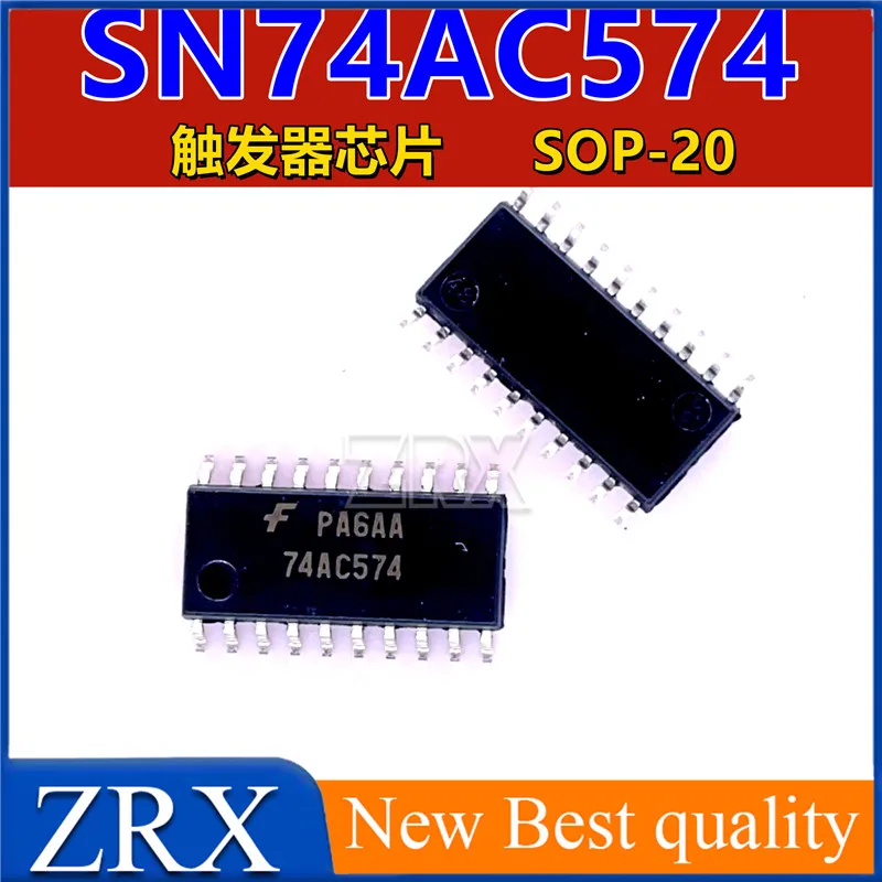 หน้าจอ TC74AC574F SOP-5.2ที่พิมพ์74AC574ลอจิกชิพ SMT 5ชิ้น/ล็อต