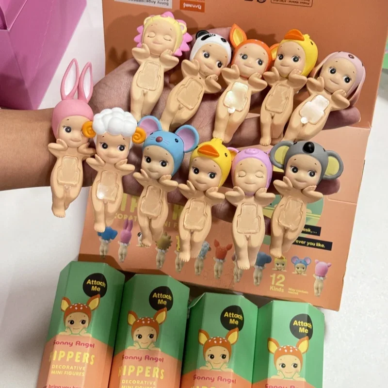 

Hot Sonny Angel Hippers Blind Box Cute Cartoon Doll Pendant Mysterious Surprise Box Computer Rabbit Mobile Model Decor Toys Gift