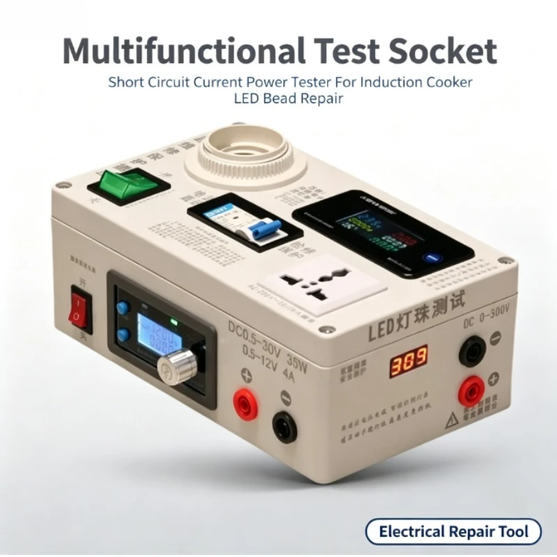 For Multifunctional Power Test Socket Short Circuit Protection Tester For Induction Cooker LED Bead Current Power Test