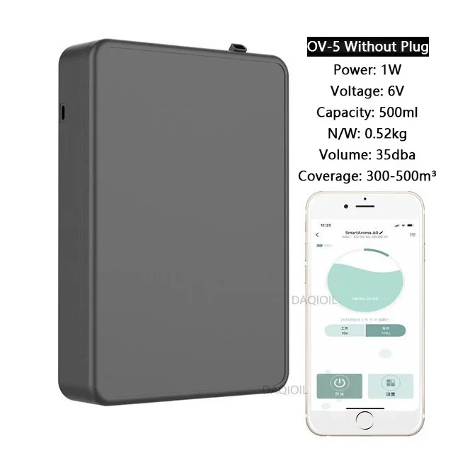 HAOYUNMA Intelligenter Aromadiffusor zur Wandmontage, Diffusor für ätherische Öle, APP-Steuerung, Duftdiffusor, große Abdeckung, Duftmaschine, Hotel, Zuhause 5