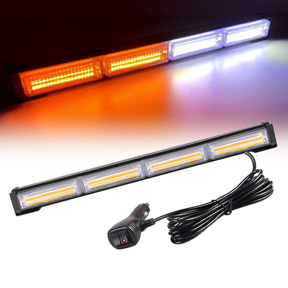 Bright Linear COB LED Emergency Strobe Light Bar for Vehicles Law Enforcement Traffic Advisor Car Hazard Warning Signal Lights