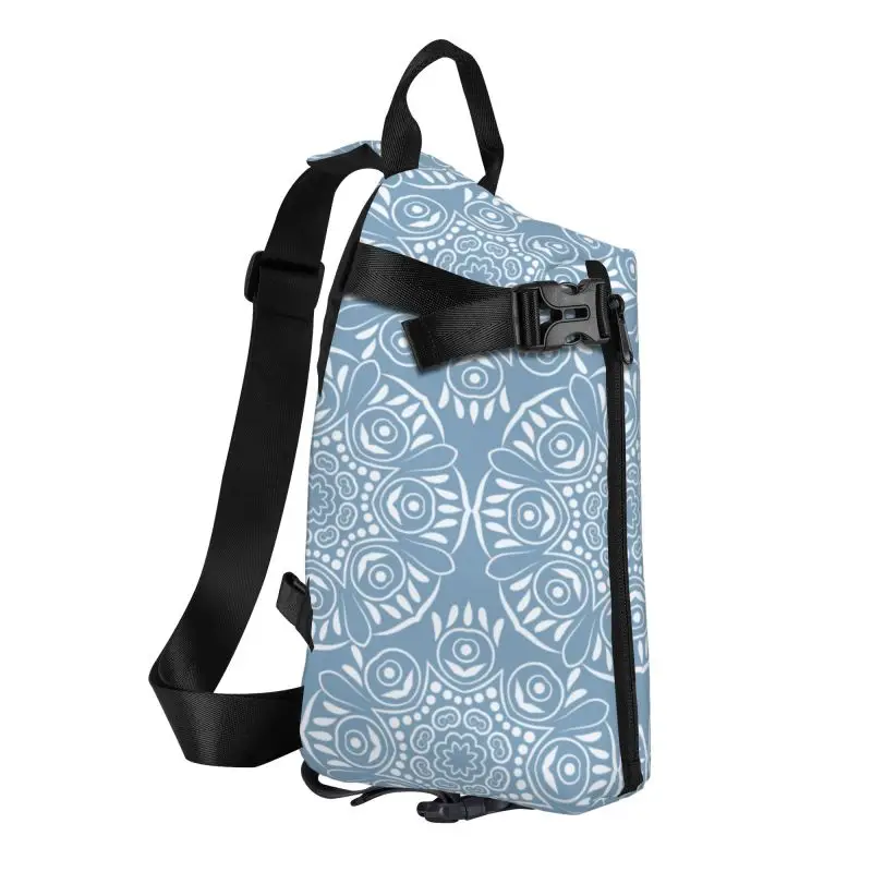 Indian Pattern Chest Bag Crossbody Backpack Men Waterproof Shoulder Bags Women\'s Casual Messenger Bag Unisex Small Bag