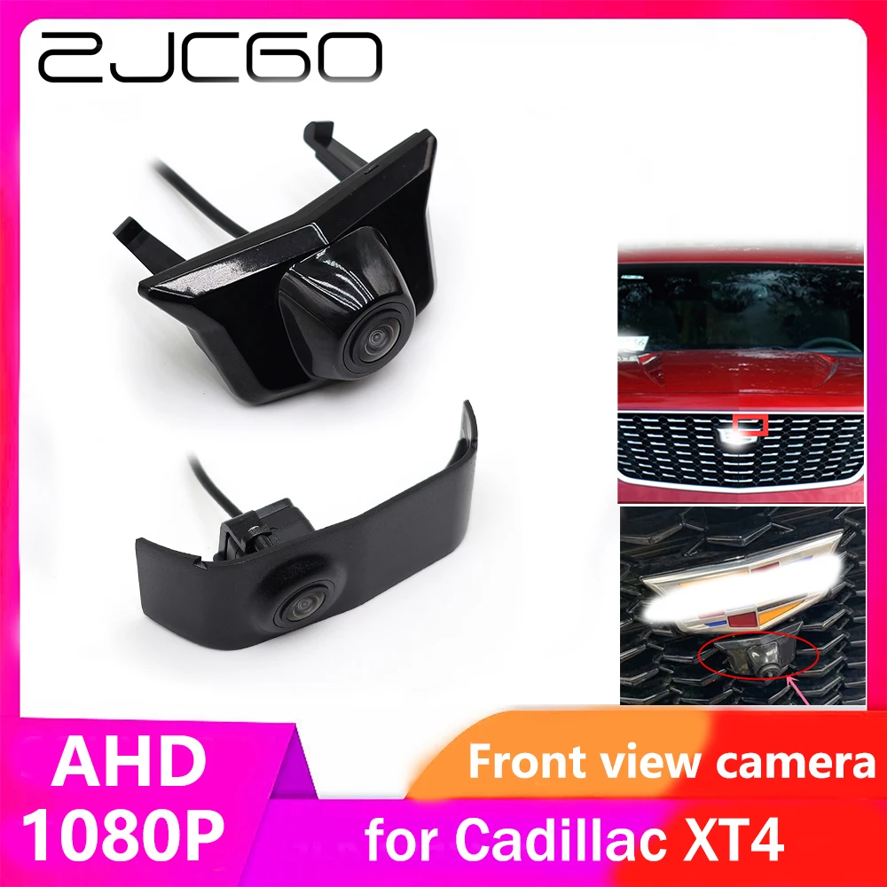 

ZJCGO AHD CVBS 1080P 170° Car LOGO Parking Front View Camera for Cadillac XT4 2018 2019 2020 2021 2022 2023