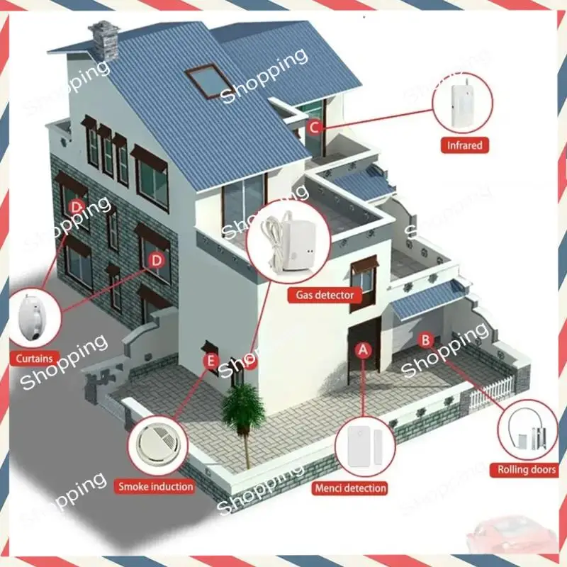 M20K Door Magnetic Alarm Home Anti-Theft Door Opening Sensor 10 Pcs Wireless Door Andwindow Anti-Theft Alarm