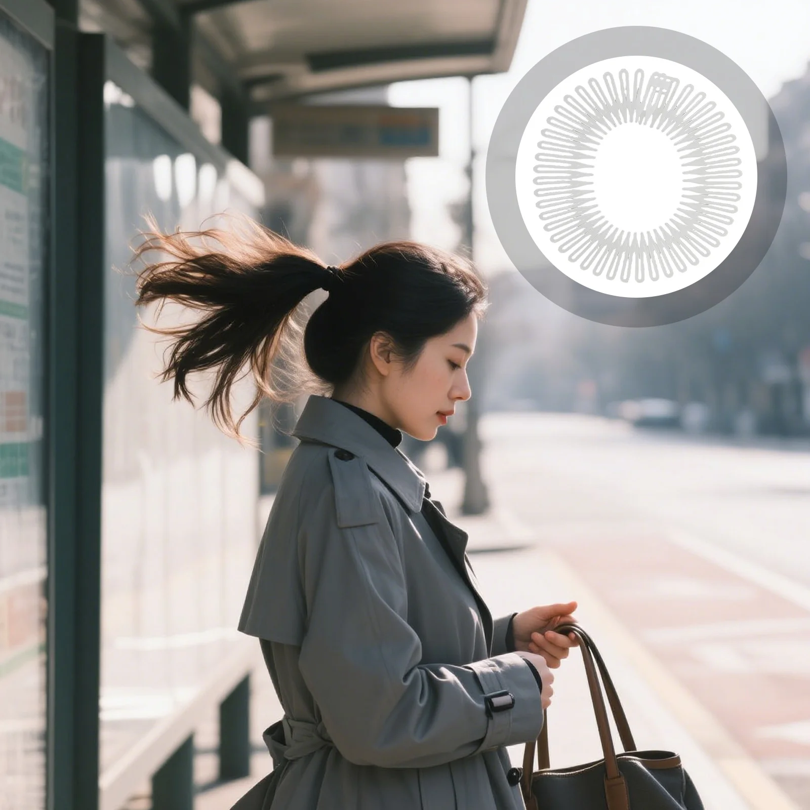 12 قطعة من أمشاط الشعر المرنة غير المرئية، عصابة رأس قابلة للتعديل للنساء، ملحقات تصفيف الشعر المحمولة، حزمة مشط #1