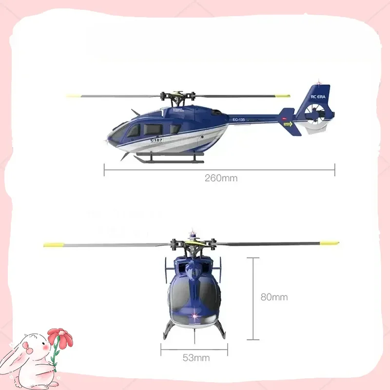 เฮลิคอปเตอร์จำลอง Ec135 Rc รุ่น C187 เครื่องบินบังคับวิทยุ 4 ช่อง แบบโมโนเพลน พร้อมปีกเสริม ของเล่นเครื่องบินไฟฟ้าสำหรับเด็ก ของขวัญ