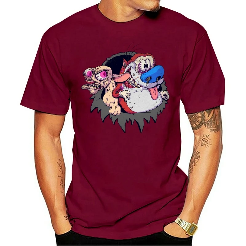 Ren and Stimpy Art T-shirt The Ren and Stimpy Show Shirt For Men