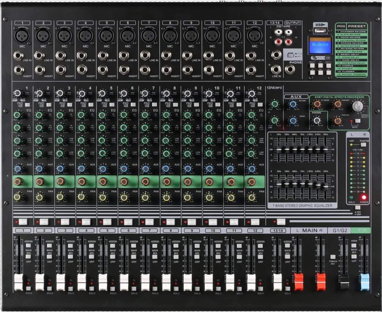 BE 26 BE32 Digital Mixer 32 Channel Dj Console Music Audio Mixer For Professional Sound System