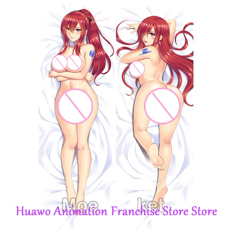 

Dakimakura Anime Pillow Case Fairy Tail Erza Scarlet Pillow Cover Halloween Christmas Decoration 2023