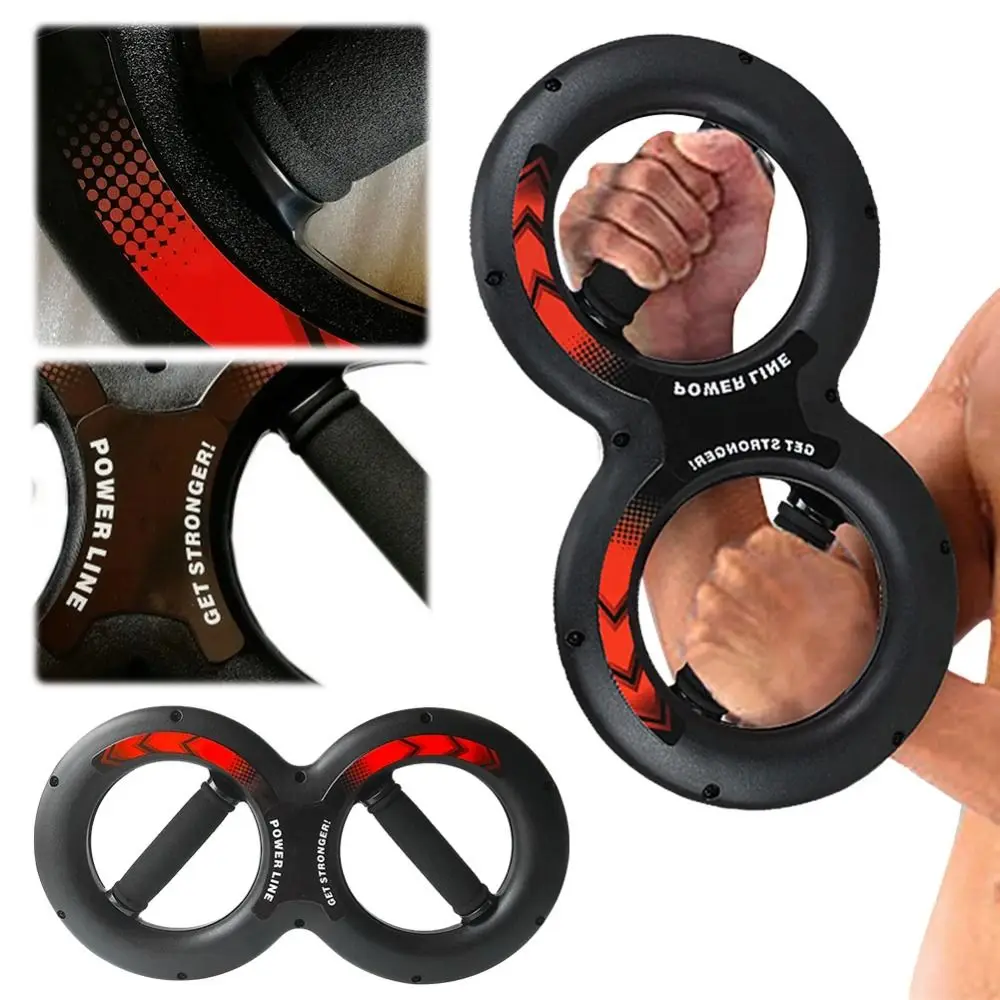 

8-shaped Hand Strength Grip Trainer Multifunctional 5/10/15/20/30KG Forearm Strength Trainer Soft Handle ABS Arm Exerciser Adult