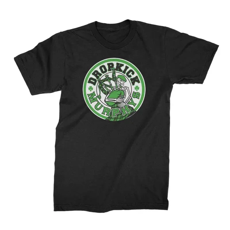 The Classic Irish Punk Band Dropkick Murphys' Retro Digital-print American Short-sleeved T-shirt for Men