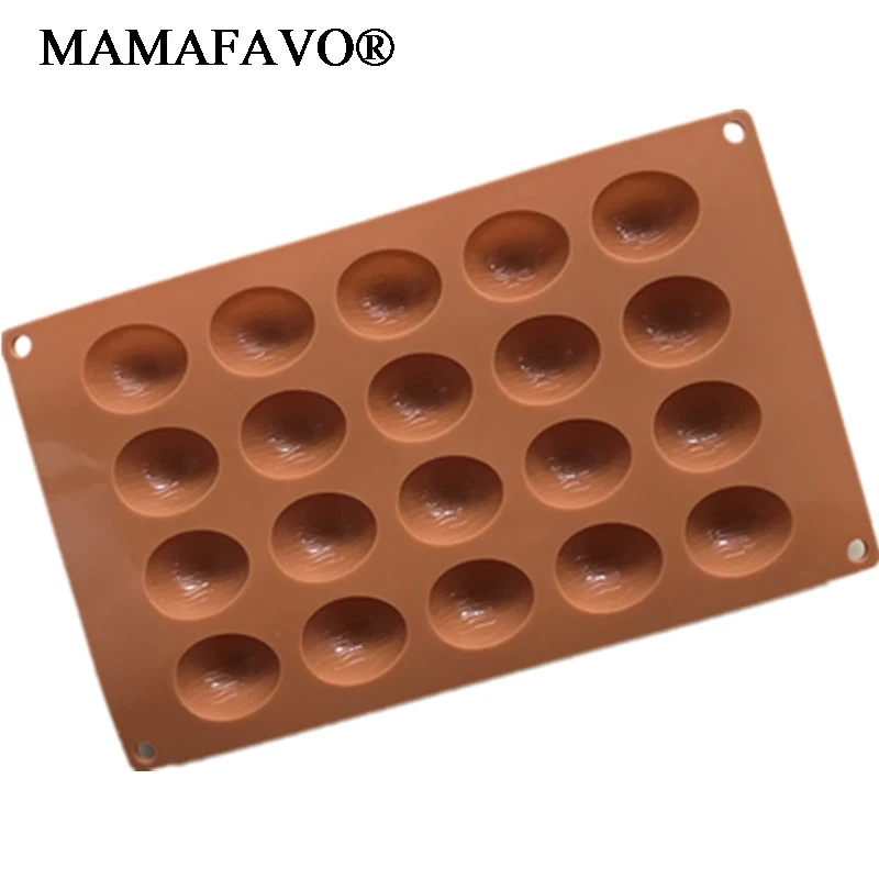 20 Holes Walnuts Nuts Shape Cake Chocolate Molds Silicone Pudding Mold Household DIY Cake Baking Tools  H020