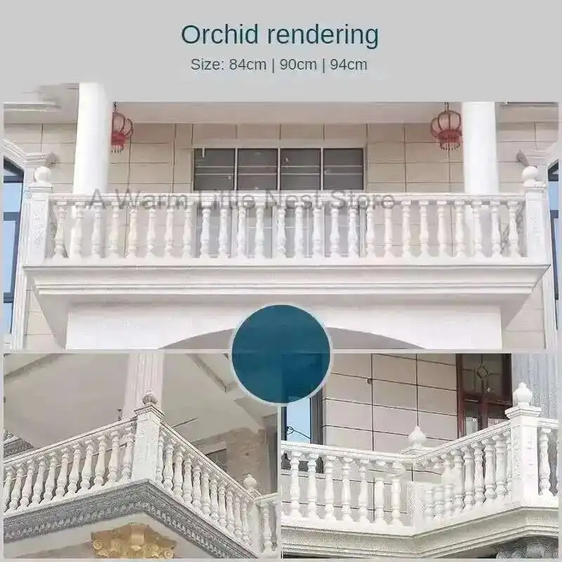 

Roman Column Railing Mold European Villa Vase Column Balcony Guardrail Cement Column Handrail Cast-in-place Fence Mold Building