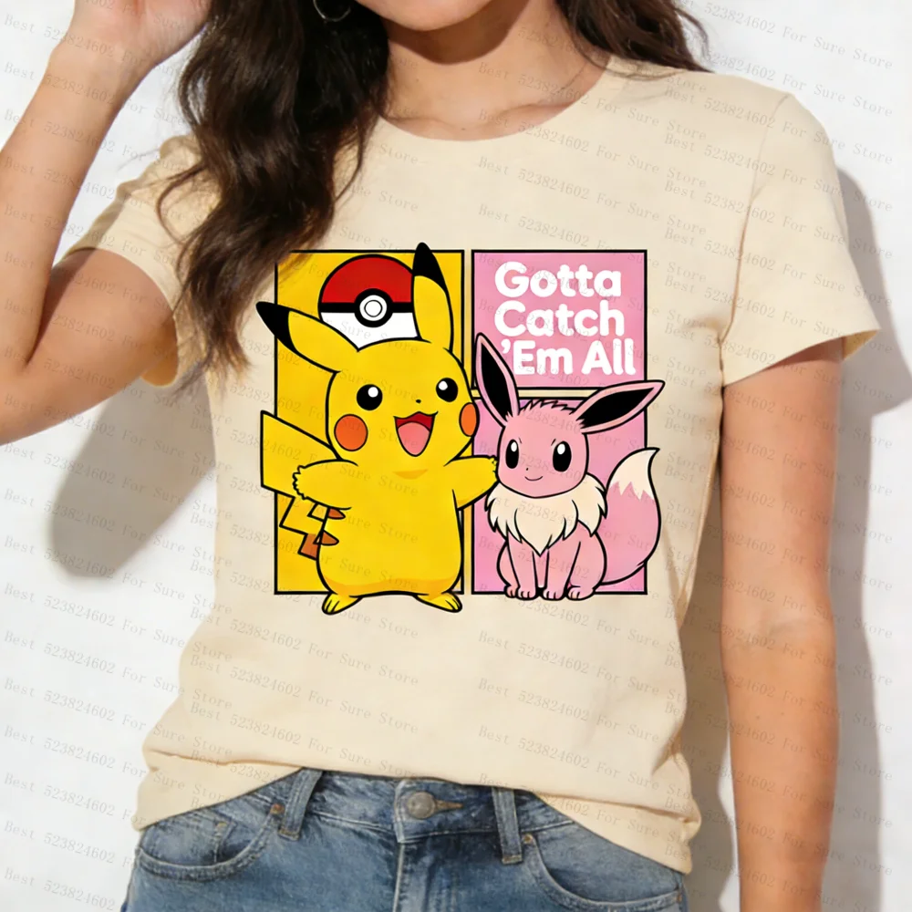 camiseta-feminina-pokemon-pikachu-eevee-camiseta-casual-de-verao-de-manga-curta-camiseta-grafica-kawaii-streetwear