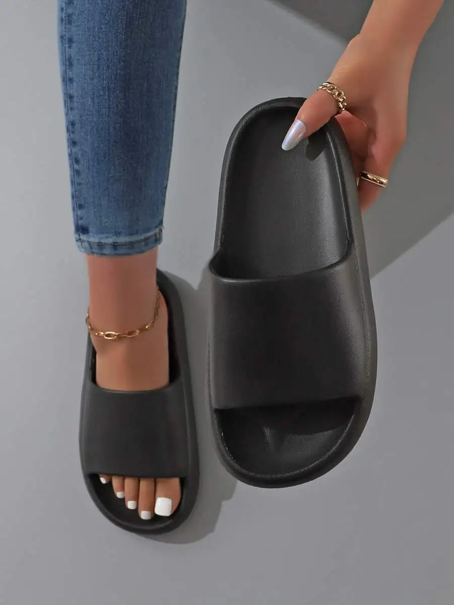 

Fashionable Colorful Minimalist Thick Sole Non-Slip Casual Slippers For Men And Women, Suitable For