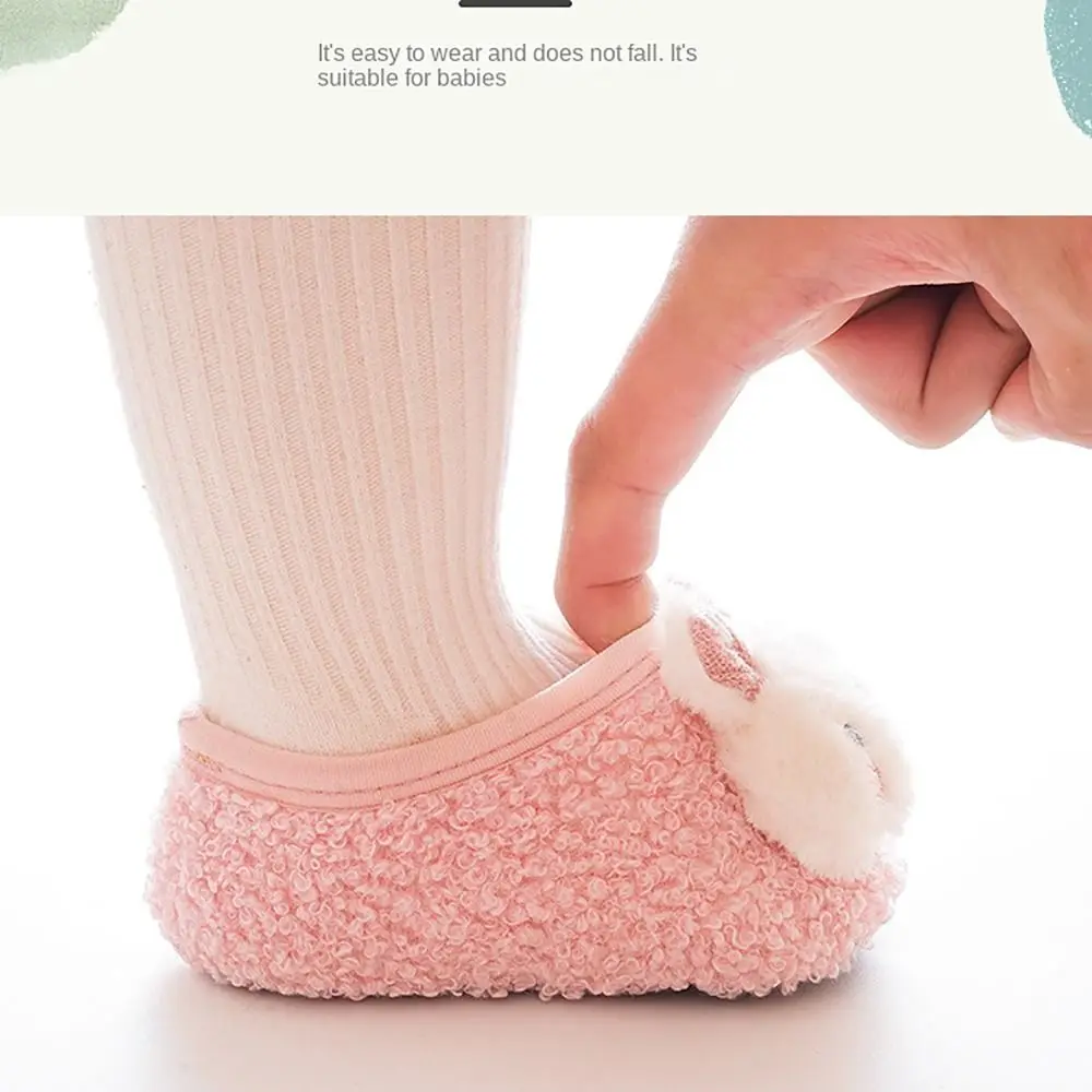 Breathable Winter Warm Toddler Socks Anti-slip Cartoon Printed None-Slip Soft Sole Socks Baby Floor Socks Girls Boys