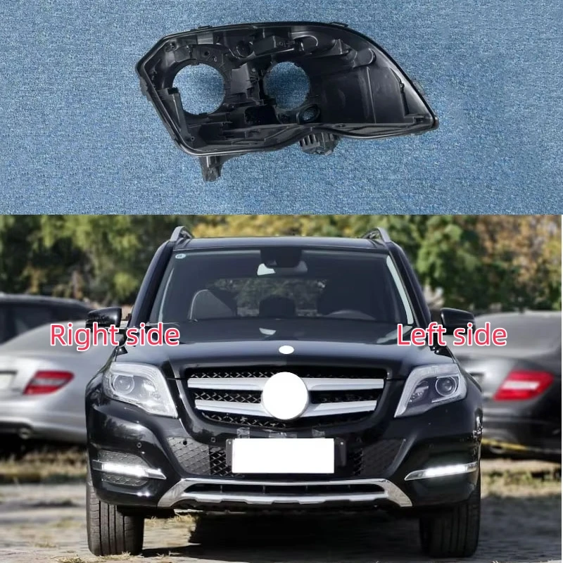 For Mercedes-Benz GLK 2013 2014 2015 Headlamp Base Headlight Rear Shell Replace Headlight House Black rear shell