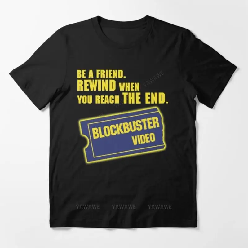 Male fashion top tees Blockbuster Video Merchandise Printed T Shirt Essential Oversized T Shirt MAN COTTON T-SHIRT 