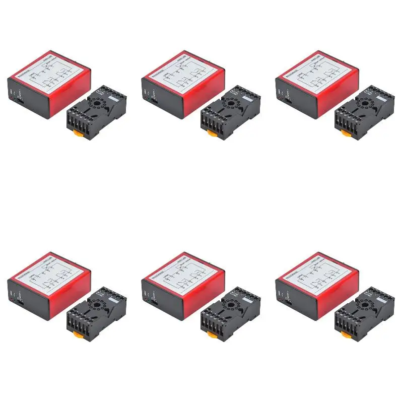 6Pack X(Vehicle Detector 110B AC220V Single Channel Inductive Vehicle Loop Detector for Car Parking Lot Access Control