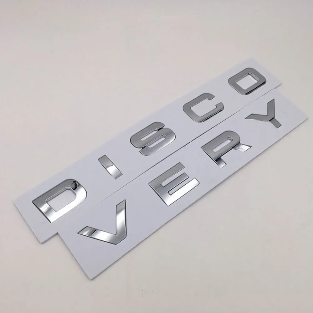 3D ABS Letters Logo Car Front Hood Badge Bonnet Sticker For Land Rover Discovery Sports Emblem Discovery 4 3 5 2 TD5 Accessories