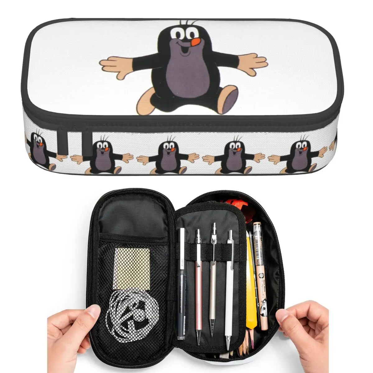 

Mole Happy Krtek Pencil Cases for Student Pen Box Pencil Bag Large Capacity Pencil Pouch Pen Holder