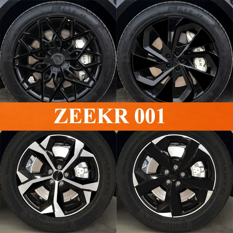 

For ZEEKR 001 wheel hub sticker 21 inch cool waterproof blackening film decoration creative car exterior accessories