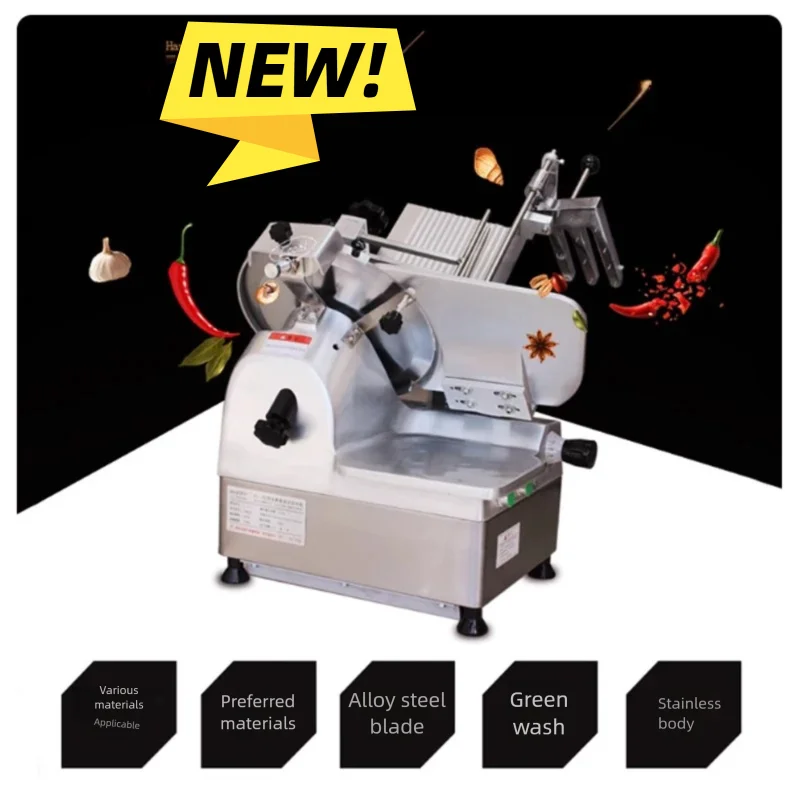 

Профессиональная коммерческая полностью автоматическая электрическая нарезка для замороженного мяса - нарезка для говядины и баранины для использования на кухне