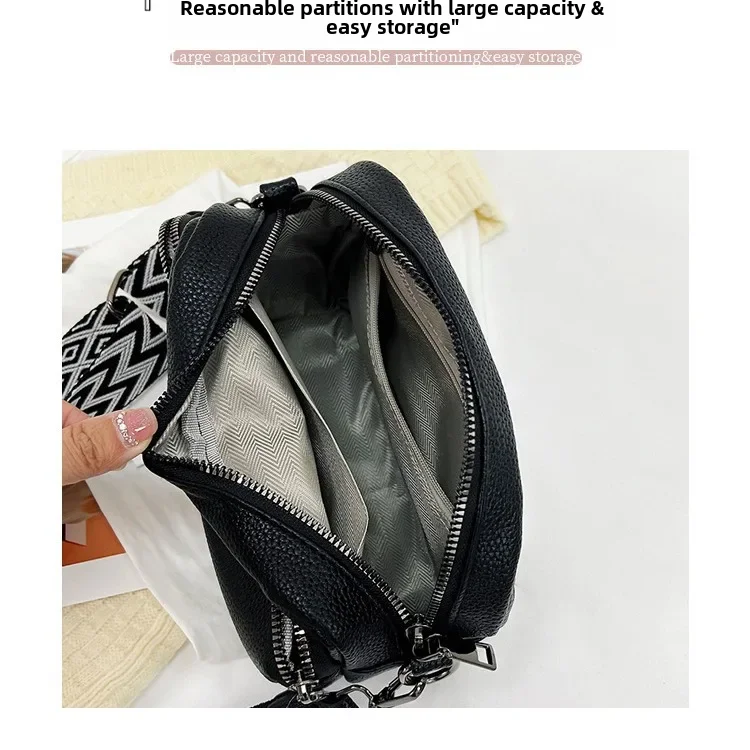 Cross-border new 2024 new fashion women\'s bag high-end simple and elegant single shoulder crossbody bag versatile retro small...