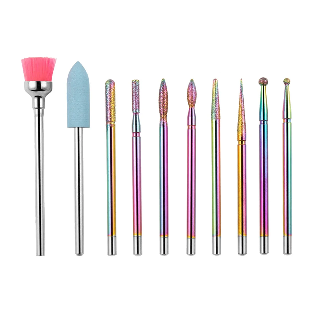 1 ensemble d'outils de forage à ongles, fourniture de manucure, Durable, Portable, petite taille, parfait pour le polissage quotidien des ongles, polisseuse de manucure