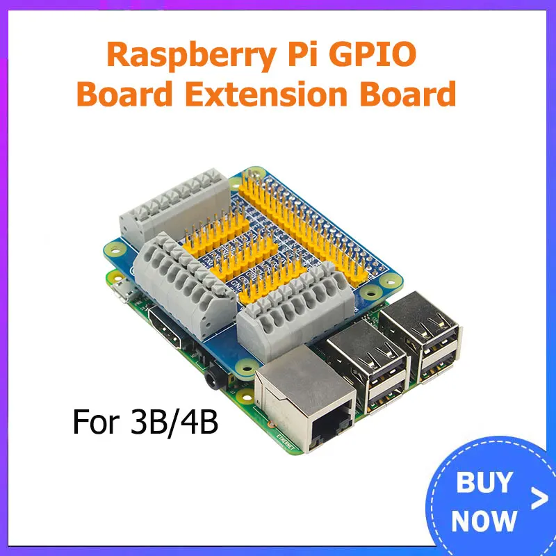 Raspberry Pi GPIO Board Extension Board Module for Robot Car DIY Test compatibe for Raspberry Pi 4 Model B / 3B+ / 3B