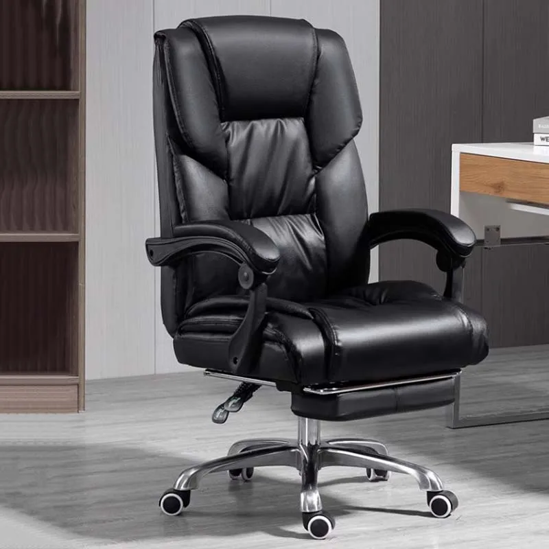 Comfy Armrest Office Chair Design Rotating Waterproof Leather Modern Chair Massage Designer Chaise De Bureaux Salon Furniture