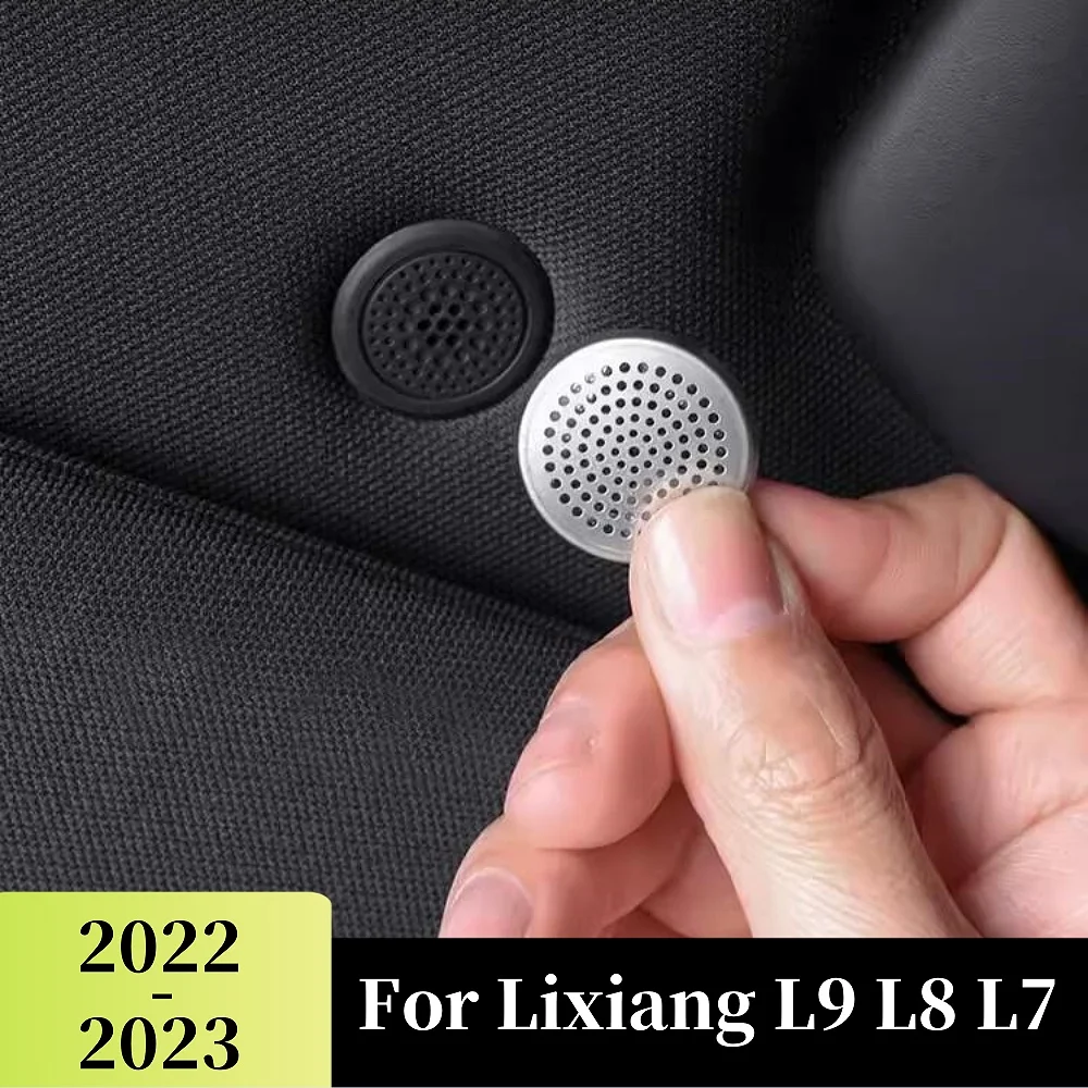 For Li Lixiang L9 L8 L7 2022 2023 2024 Car Roof Microphone Audio Sound Speaker Cover Panel Trims Accessories Auto Kit Protect