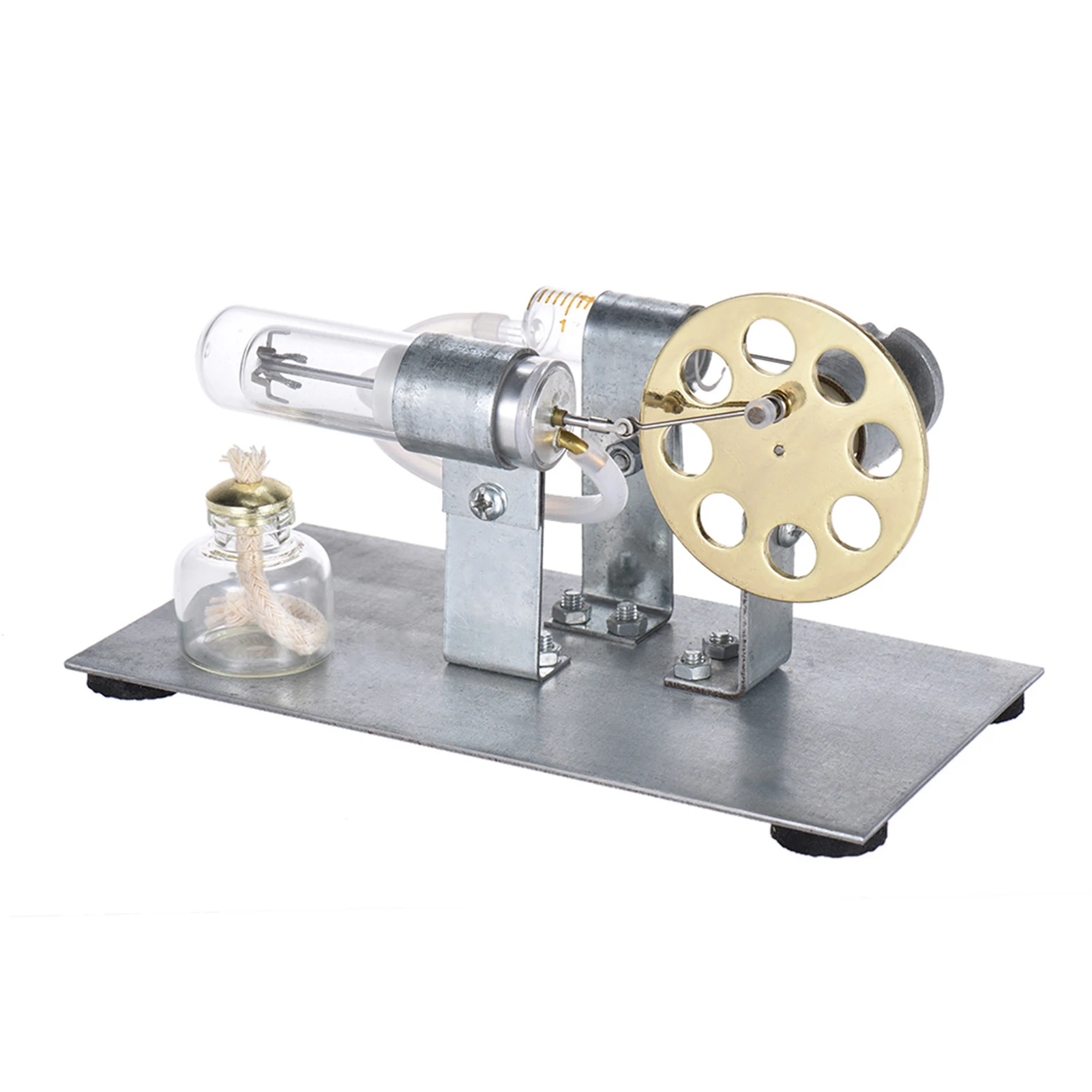 Mini Hot Air Stirling Engine Motor Model Stream Power Physics Experiment Educational Toy