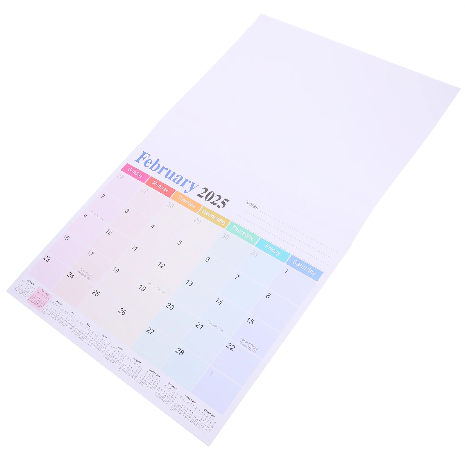 Magnet Calendar Fridge Magnetic Refrigerator Planner Paper Monthly for