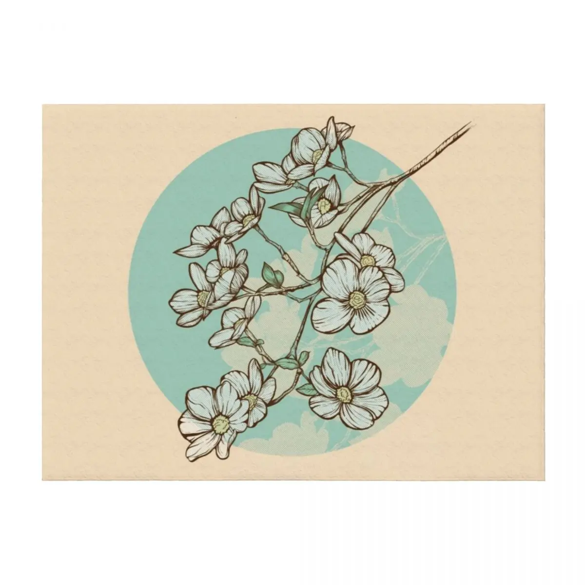 

Little white flowers Throw Blanket Beautifuls Multi-Purpose for babies Decorative Sofa Blankets