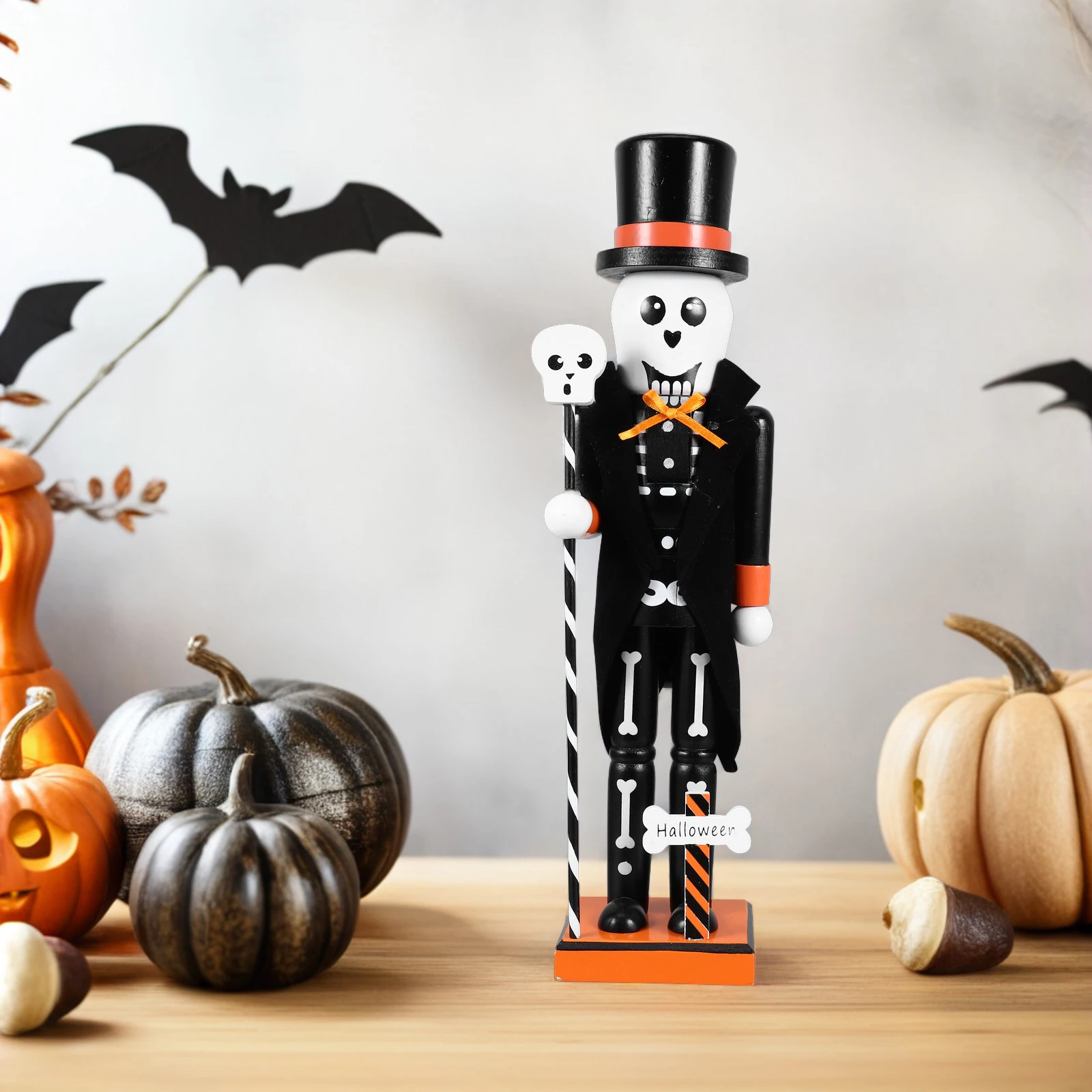 

Halloween Nutcracker Baby Toys Party Supplies Skull Ornaments Table Decor Christmas
