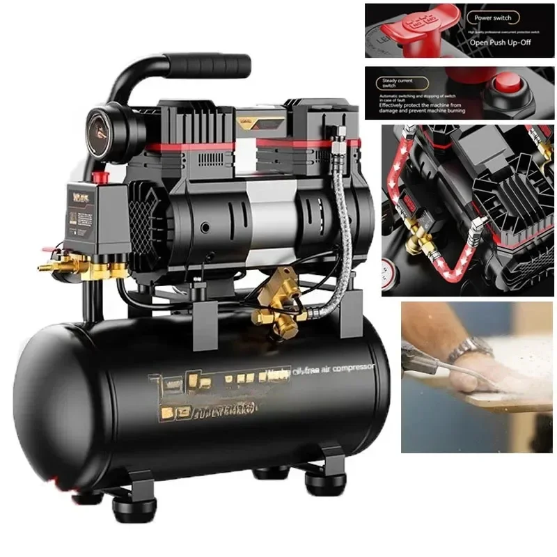 NEW Silent Air Compressor for3180W for Home Car Repair Tire Inflation Spraying Portable Air Pump 40L Airbrush with Compressor