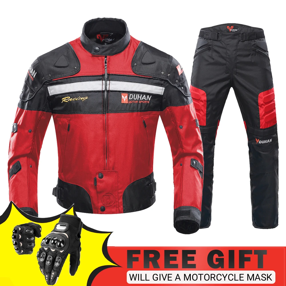 

Motorcycle Jacket Waterproof Warm For All Seasons Off Road Rider Jacket Riding Pants Scratch Resistant Light Resistant Jacket