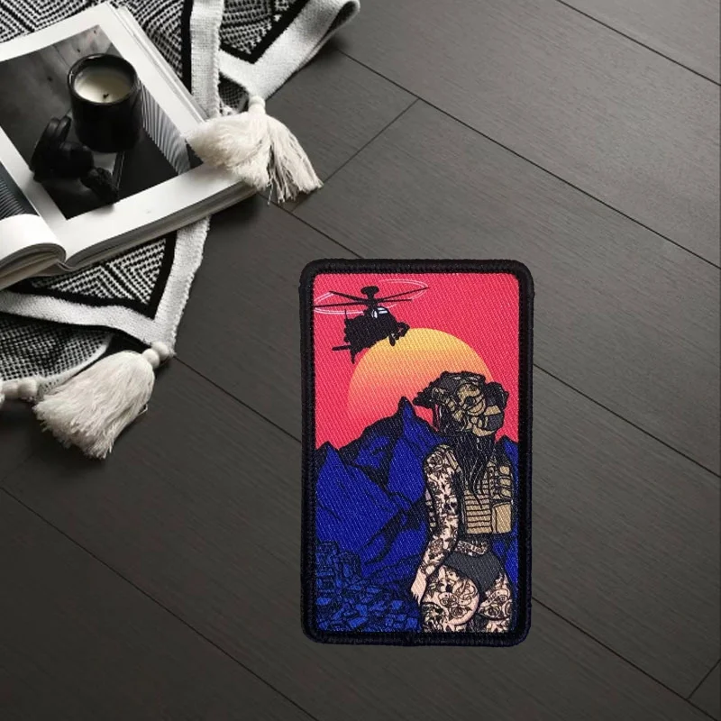 Parche táctico velcro We Raid At Sunset – Insignia moral militar - imagen 2