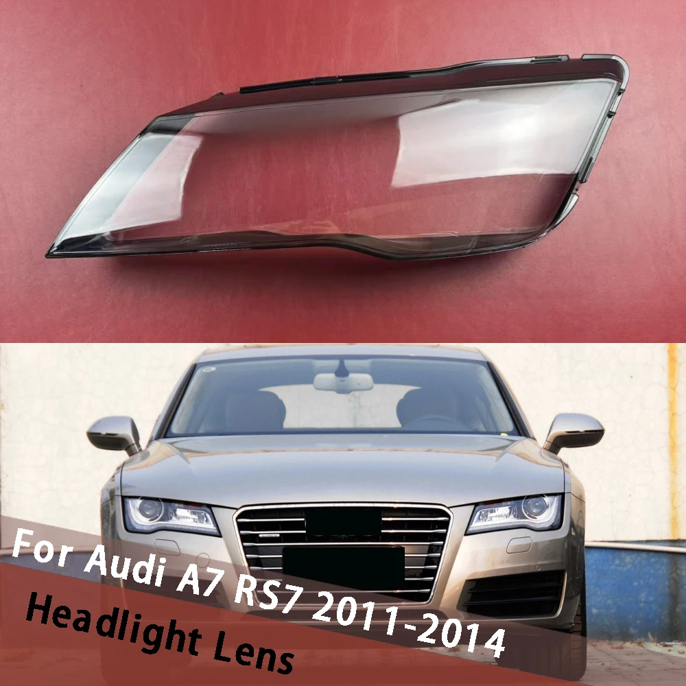 

For Audi A7 RS7 2011 2012 2013 2014 (With Line) Car Headlamp Housing HAuto eadlight Cover Clear Lampshade Lamp Shell Parts