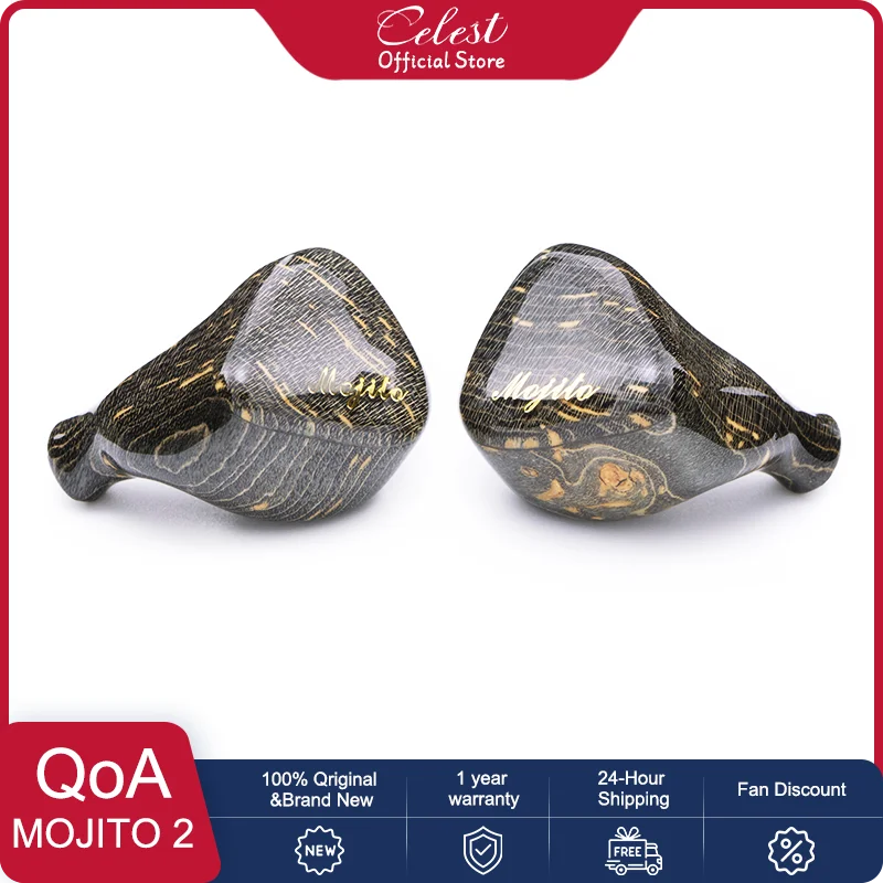 

QoA New Mojito2 2 Sonion BA+4 Knowles 6BA Drivers IEMs Monitor In ear earphones Wired Headphones With 0.78 2Pin Cable For Hifi