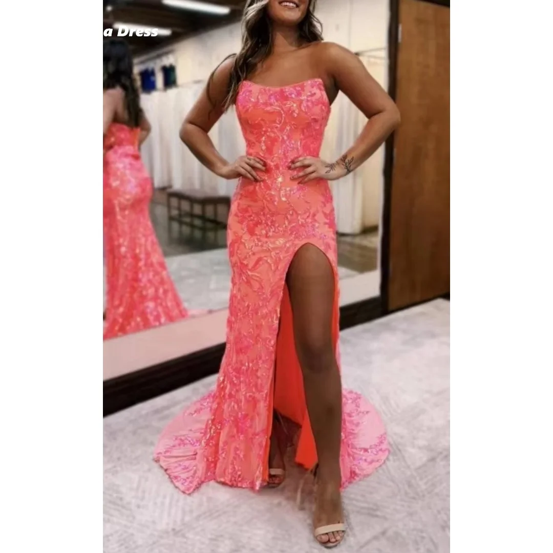 

Lena Custom Made Luxurious Women's Evening Dresses D/party Wedding Party Dress Mermaid Elegant Lady Dress Ball Gowns Prom Woman